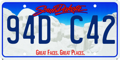 SD license plate 94DC42