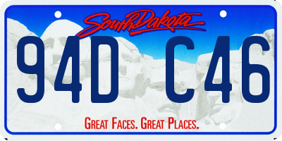 SD license plate 94DC46