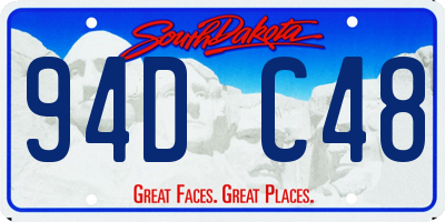 SD license plate 94DC48