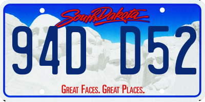 SD license plate 94DD52