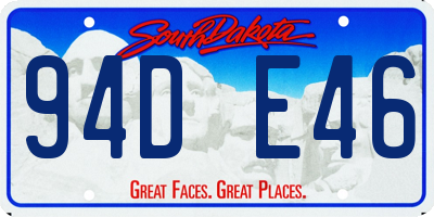 SD license plate 94DE46