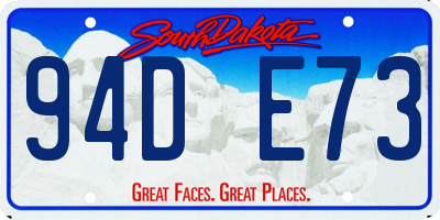 SD license plate 94DE73