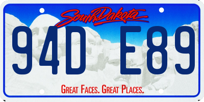 SD license plate 94DE89
