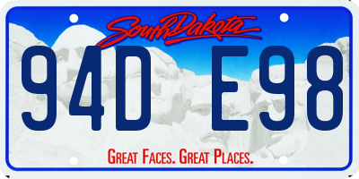 SD license plate 94DE98
