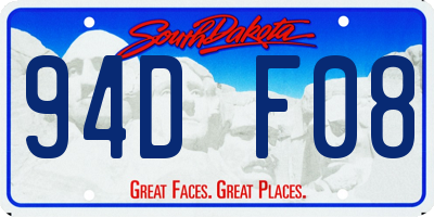 SD license plate 94DF08