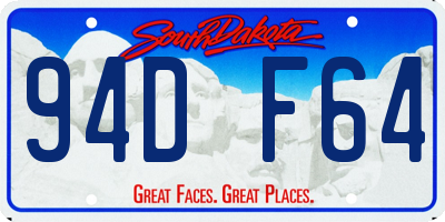 SD license plate 94DF64