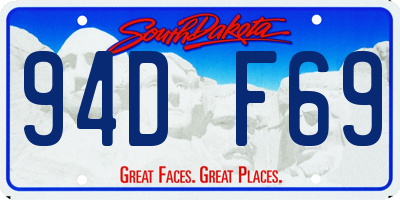 SD license plate 94DF69