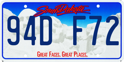 SD license plate 94DF72