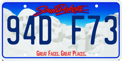 SD license plate 94DF73
