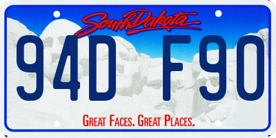 SD license plate 94DF90