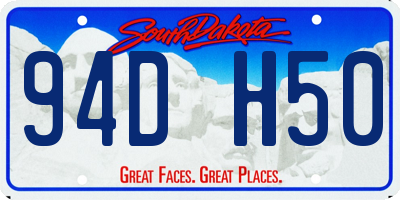 SD license plate 94DH50