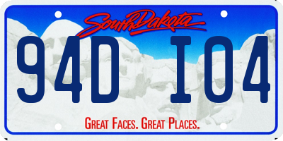 SD license plate 94DI04