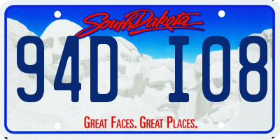 SD license plate 94DI08