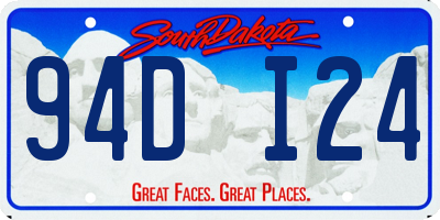 SD license plate 94DI24