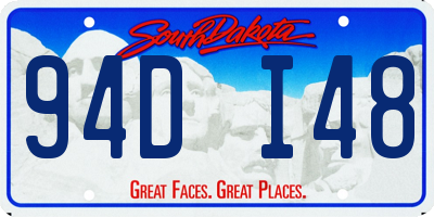 SD license plate 94DI48