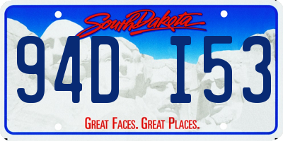 SD license plate 94DI53