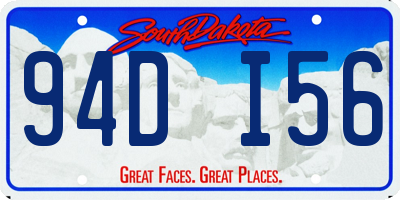 SD license plate 94DI56
