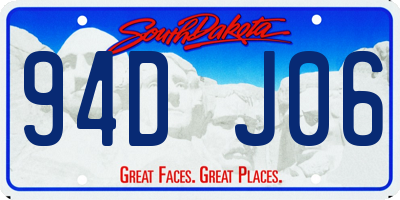 SD license plate 94DJ06