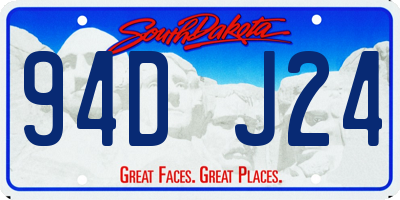 SD license plate 94DJ24