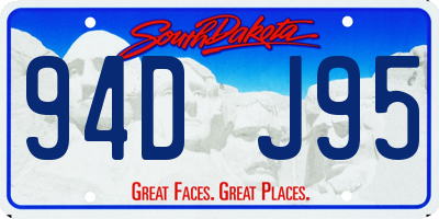 SD license plate 94DJ95