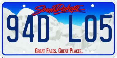 SD license plate 94DL05