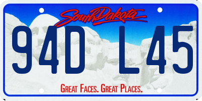 SD license plate 94DL45