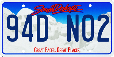 SD license plate 94DN02