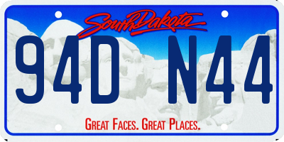 SD license plate 94DN44