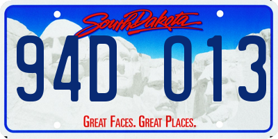 SD license plate 94DO13