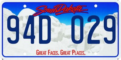 SD license plate 94DO29