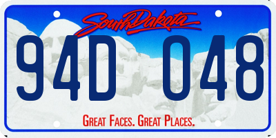 SD license plate 94DO48