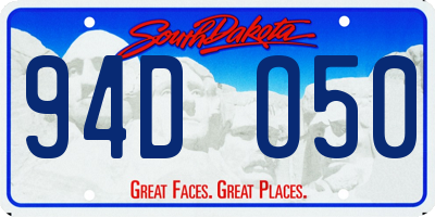SD license plate 94DO50