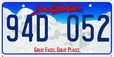 SD license plate 94DO52