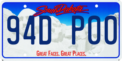 SD license plate 94DP00