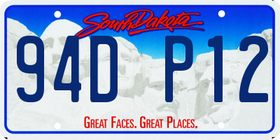SD license plate 94DP12