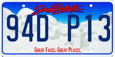 SD license plate 94DP13