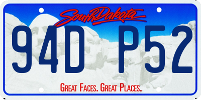 SD license plate 94DP52