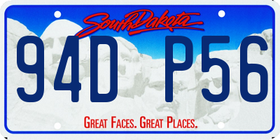 SD license plate 94DP56