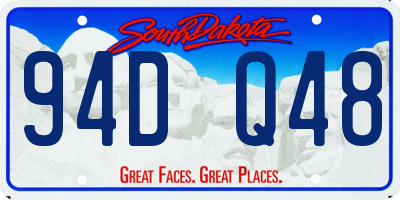 SD license plate 94DQ48