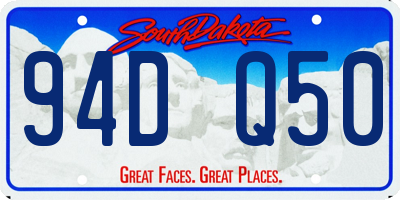 SD license plate 94DQ50