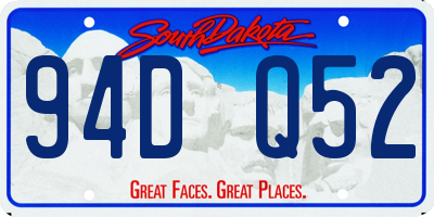 SD license plate 94DQ52