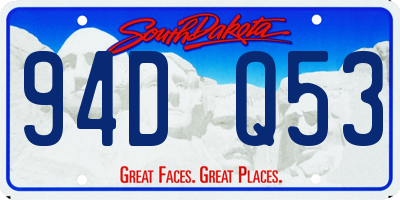 SD license plate 94DQ53