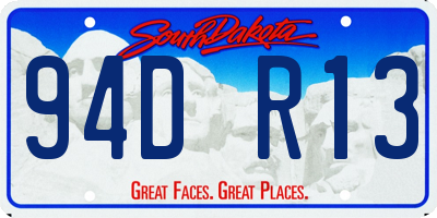SD license plate 94DR13