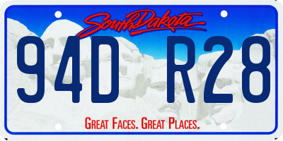SD license plate 94DR28