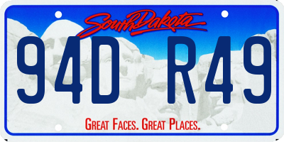 SD license plate 94DR49
