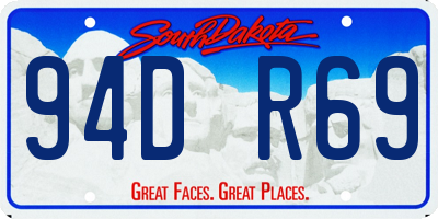 SD license plate 94DR69
