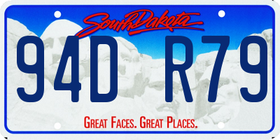 SD license plate 94DR79