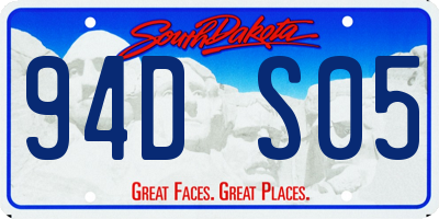 SD license plate 94DS05