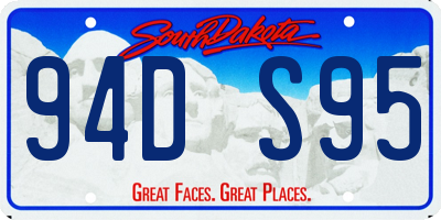 SD license plate 94DS95