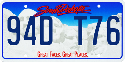 SD license plate 94DT76